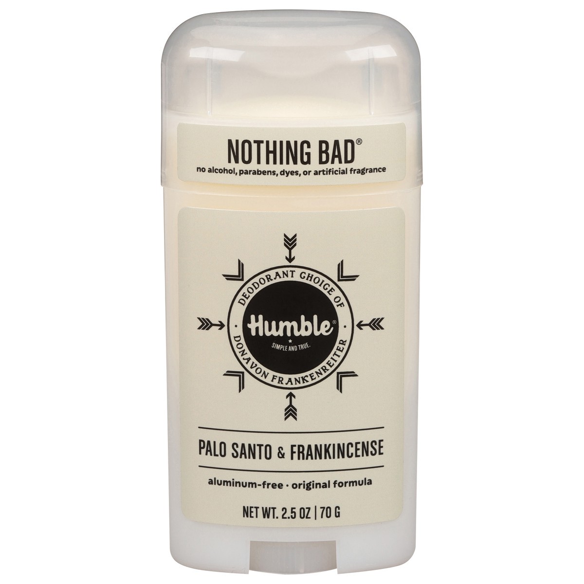 slide 1 of 9, Humble Nothing Bad Original Formula Palo Santo & Frankincense Deodorant 2.5 oz, 2.5 oz