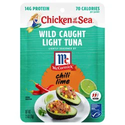 Chicken of the Sea Wild Caught Light Tuna Packet, Chili Lime 2.5 oz