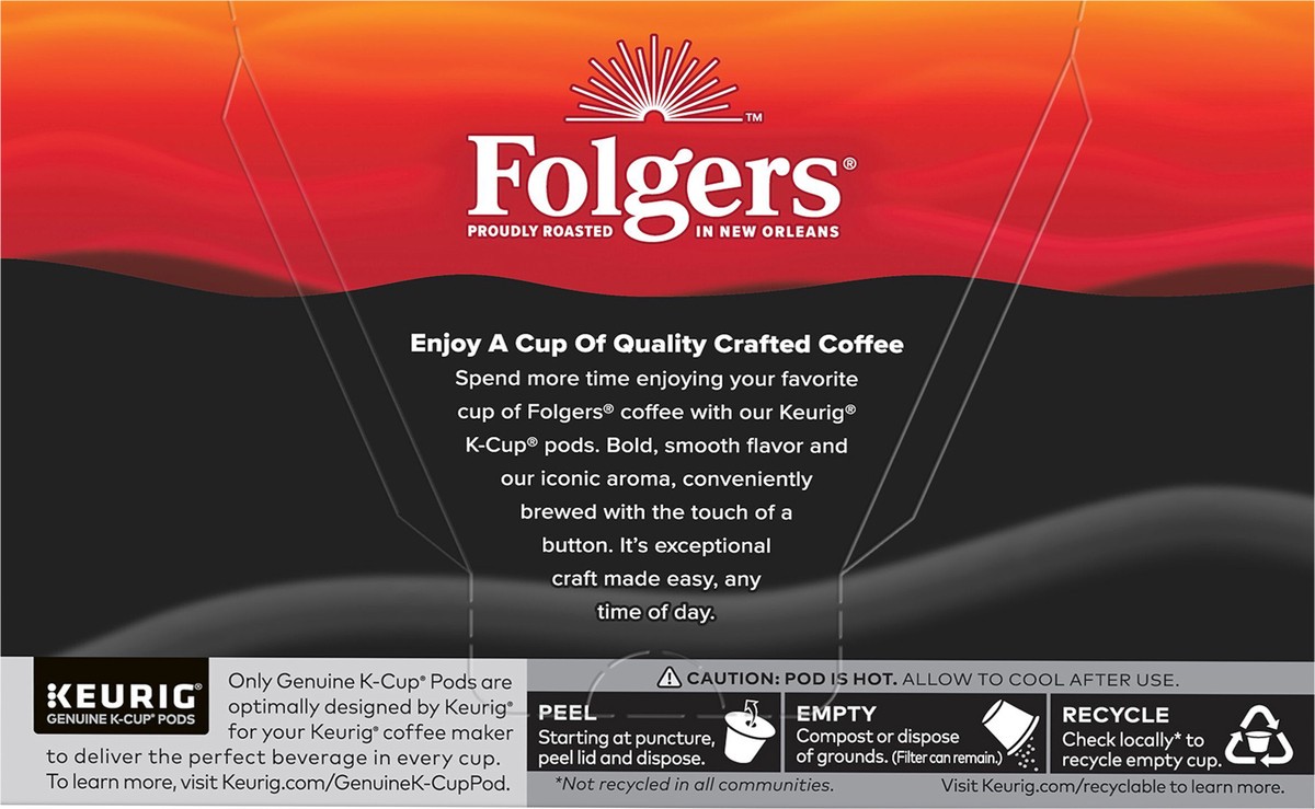 slide 9 of 9, Folgers Gourmet Selections Black Silk Kcup Pods, 12 ct