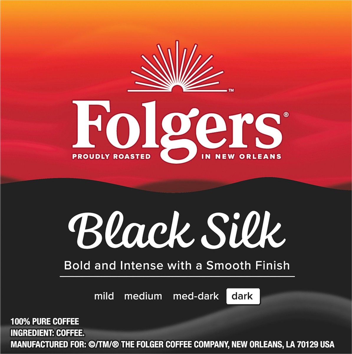 slide 2 of 9, Folgers Gourmet Selections Black Silk Kcup Pods, 12 ct
