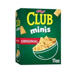 Club Crackers, Mini Snack Crackers, Lunch Snacks, Original, 11oz Box, 1 Box