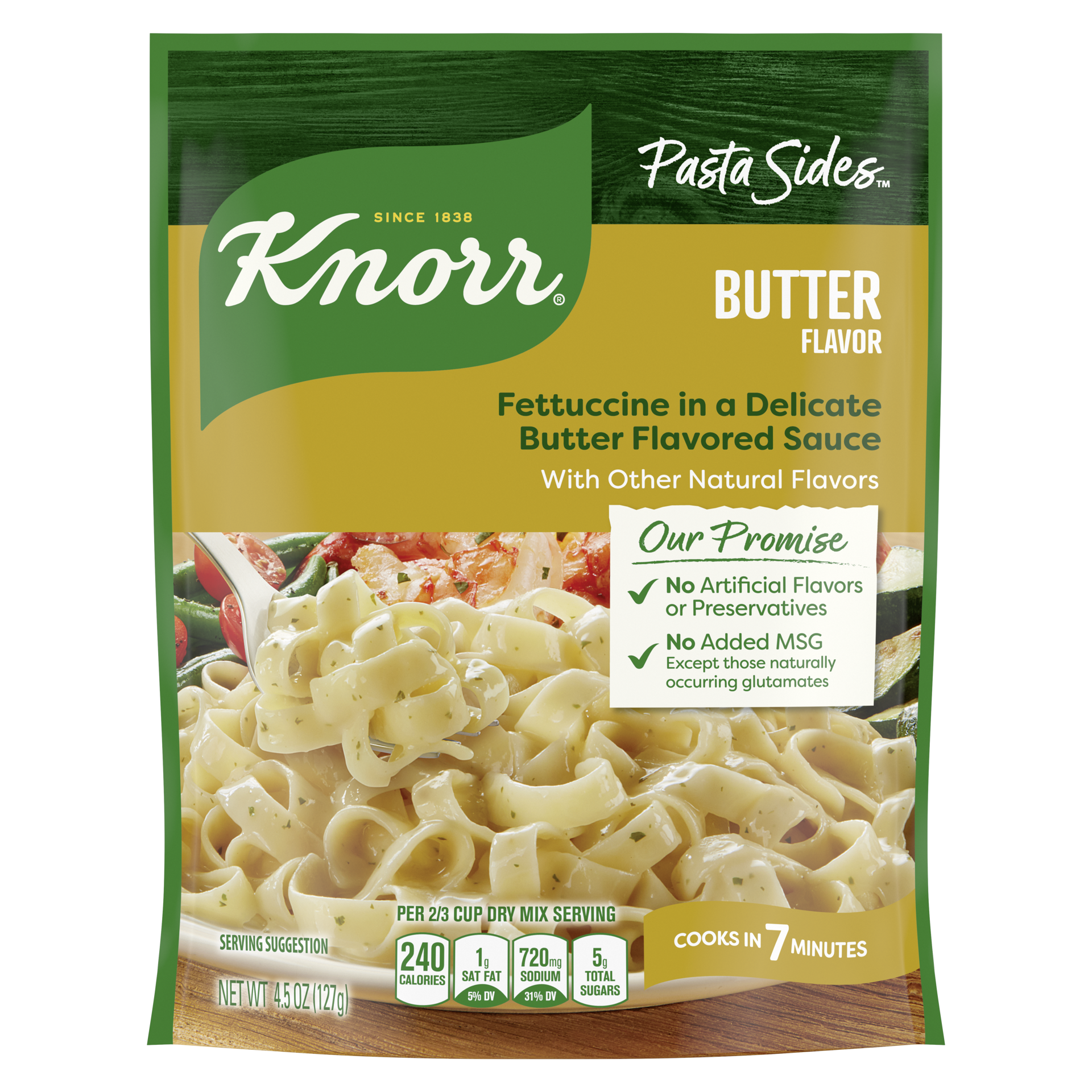 slide 3 of 4, Knorr Pasta Sides Butter Fettuccine, 4.5 oz, 4.5 oz