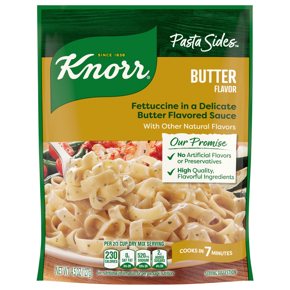 slide 1 of 4, Knorr 4.5 oz Pasta Sides Butter Fettuccine, 4.5 oz