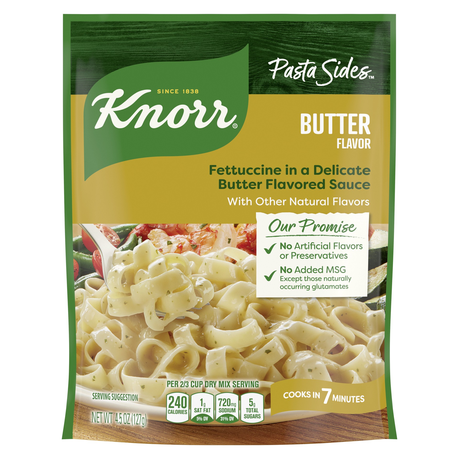 slide 1 of 4, Knorr Pasta Sides Butter Fettuccine, 4.5 oz, 4.5 oz