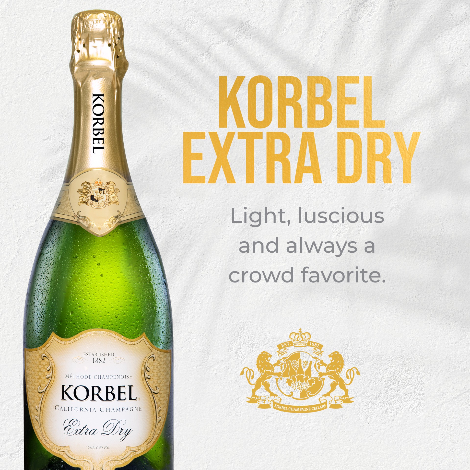 slide 4 of 5, Korbel California Extra Dry Champagne 750 ml, 750 ml