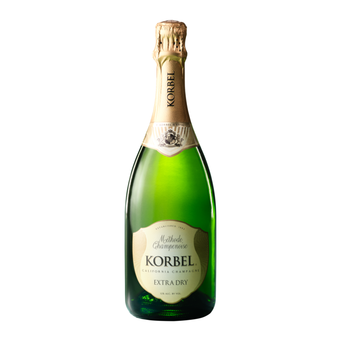 slide 1 of 5, Korbel Extra Dry California Champagne, 750 mL Bottle, 24 Proof, 750 ml