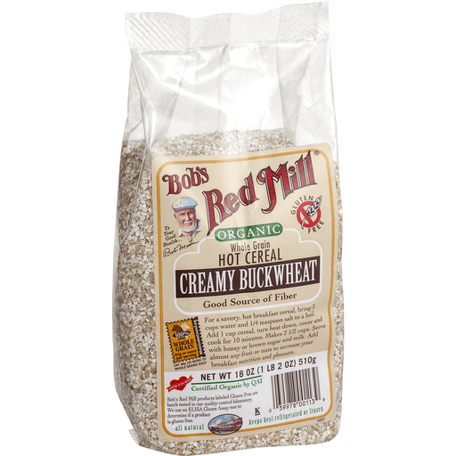 slide 2 of 9, Bob's Red Mill Organic Creamy Buckwheat Whole Grain Hot Cereal, 18 oz