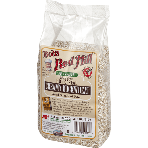slide 3 of 9, Bob's Red Mill Organic Creamy Buckwheat Whole Grain Hot Cereal, 18 oz
