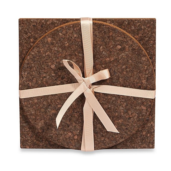 slide 1 of 1, Thirstystone Dark Cork Trivet Set, 2 ct