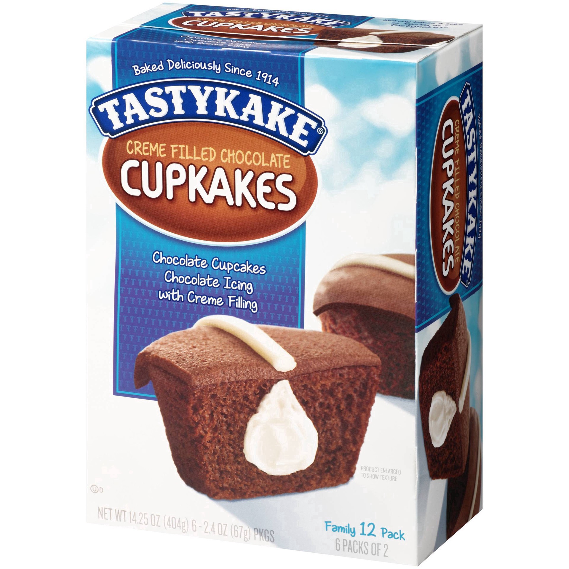 slide 56 of 59, Tastykake Creme Filled Chocolate Cupcakes 6-2.4 oz. Packs, 6 ct