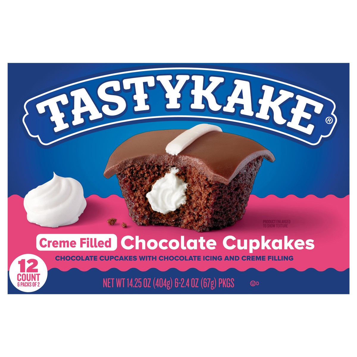 slide 1 of 59, Tastykake Family 12 Pack Creme Filled Chocolate Cupkakes 6 - 2.4 oz Packs, 6 ct
