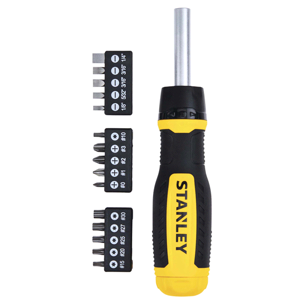 slide 8 of 9, Stanley Ratcheting Screwdriver Set, 30 ct