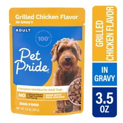 Pet Pride Grilled Chicken Pouch Wet Dog Food