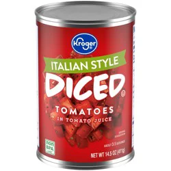 Kroger Italian Diced Tomatoes