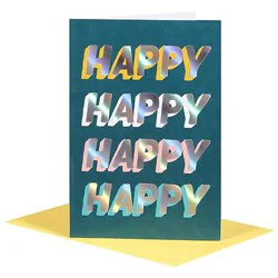 American Greetings Happy Happy Happy Birthday Card - Each