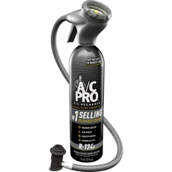 Quest A/C Pro R-134a Refrigerant All-in-One Solution w/ Gauge