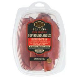 Private Selection Sliced Oven Roasted Top Round Angus Uncured Pastrami Tub