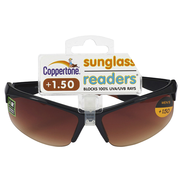 slide 1 of 2, Coppertone Mens Sunglass Readers, +1.50, 1 ct