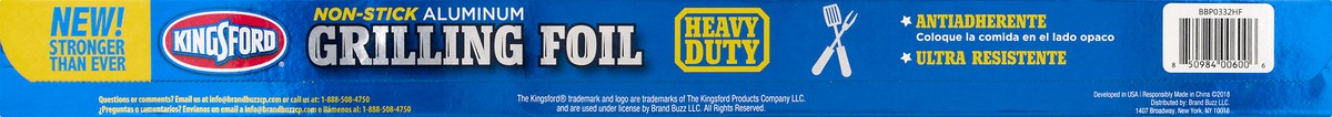 slide 5 of 11, Kingsford Heavy Duty Aluminum Grilling Foil, 45 sq ft, 1 ct