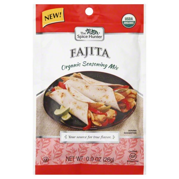 slide 1 of 1, The Spice Hunter Fajita Organic Seasoning Mix, 0.9 oz