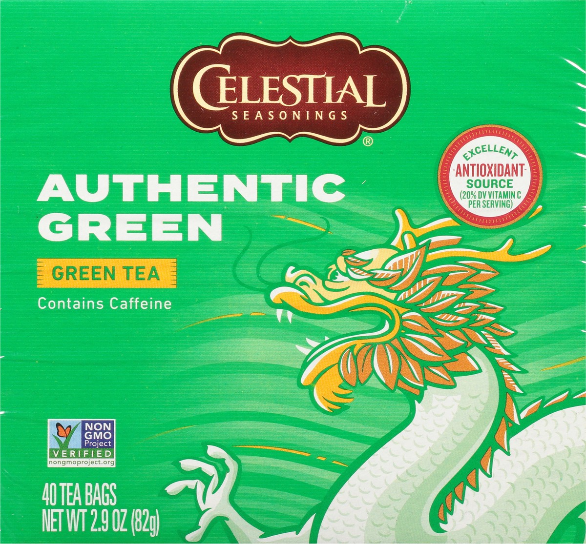 slide 7 of 8, Celestial Seasonings Authentic Green Tea Bags - 40 ct, 40 ct