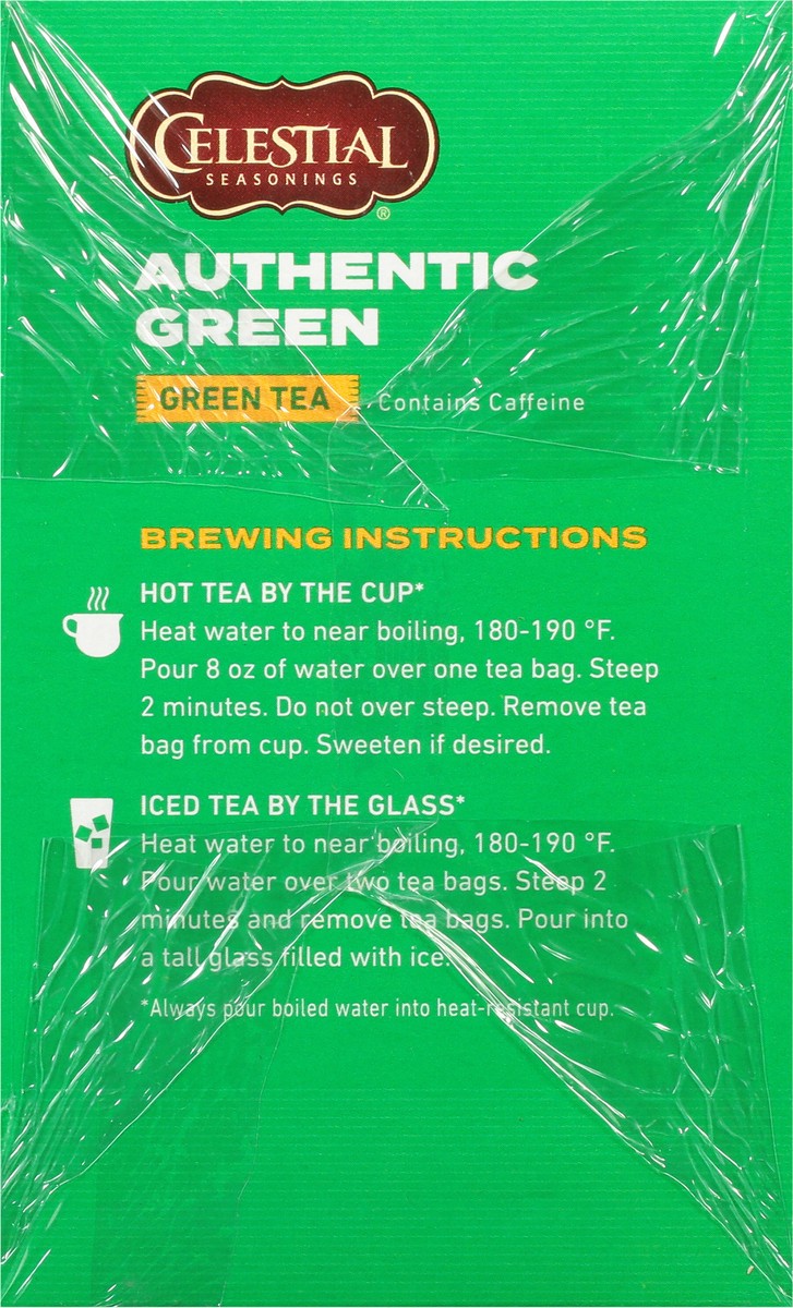 slide 6 of 8, Celestial Seasonings Authentic Green Tea Bags - 40 ct, 40 ct