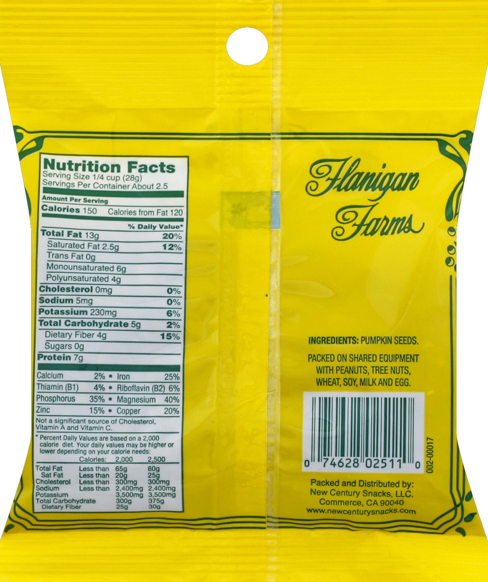 slide 2 of 7, Flanigan Farms Pepitas, 2.5 oz