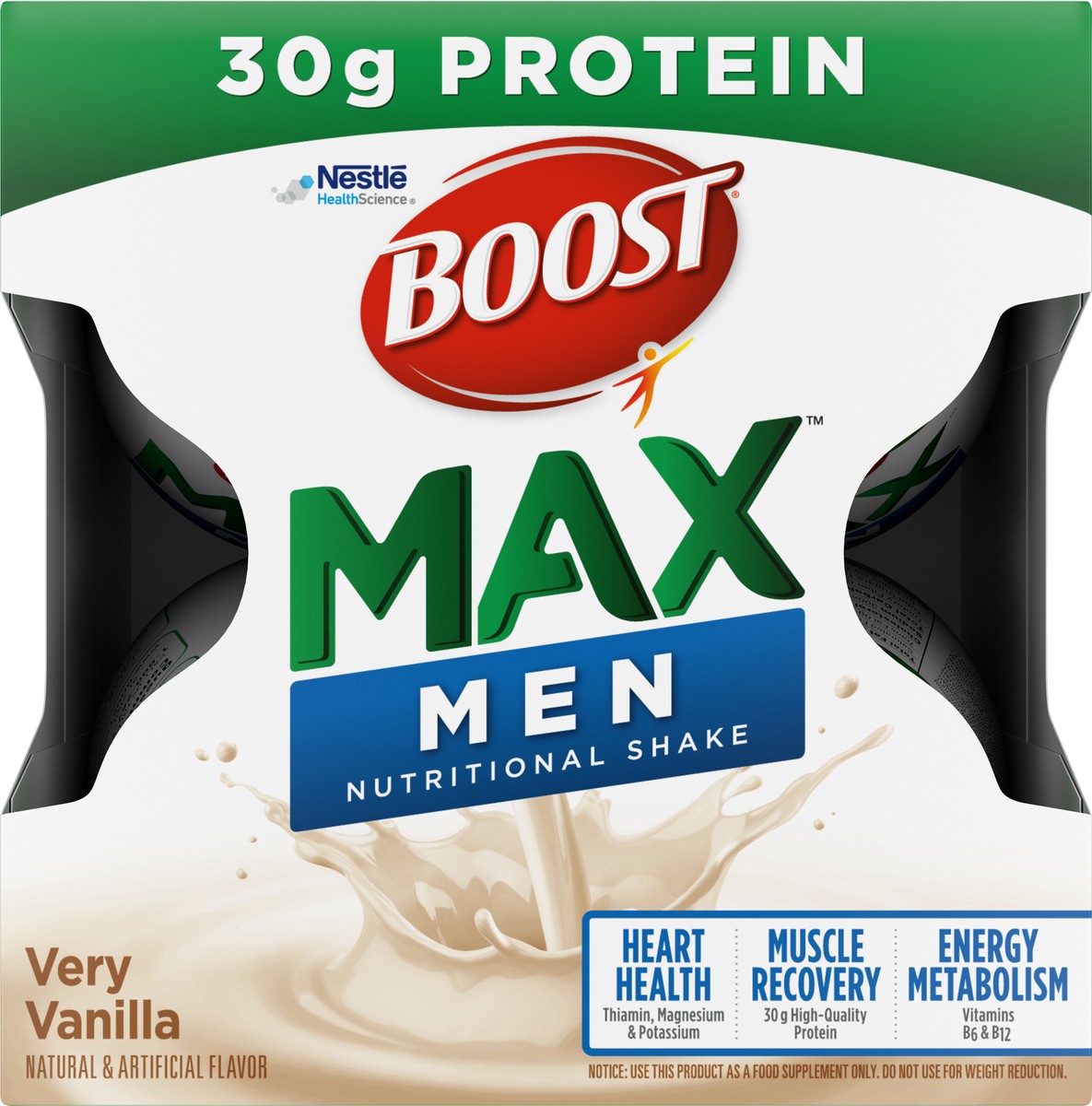 slide 2 of 9, Boost Max Protein Shake Vanilla, 44 fl oz