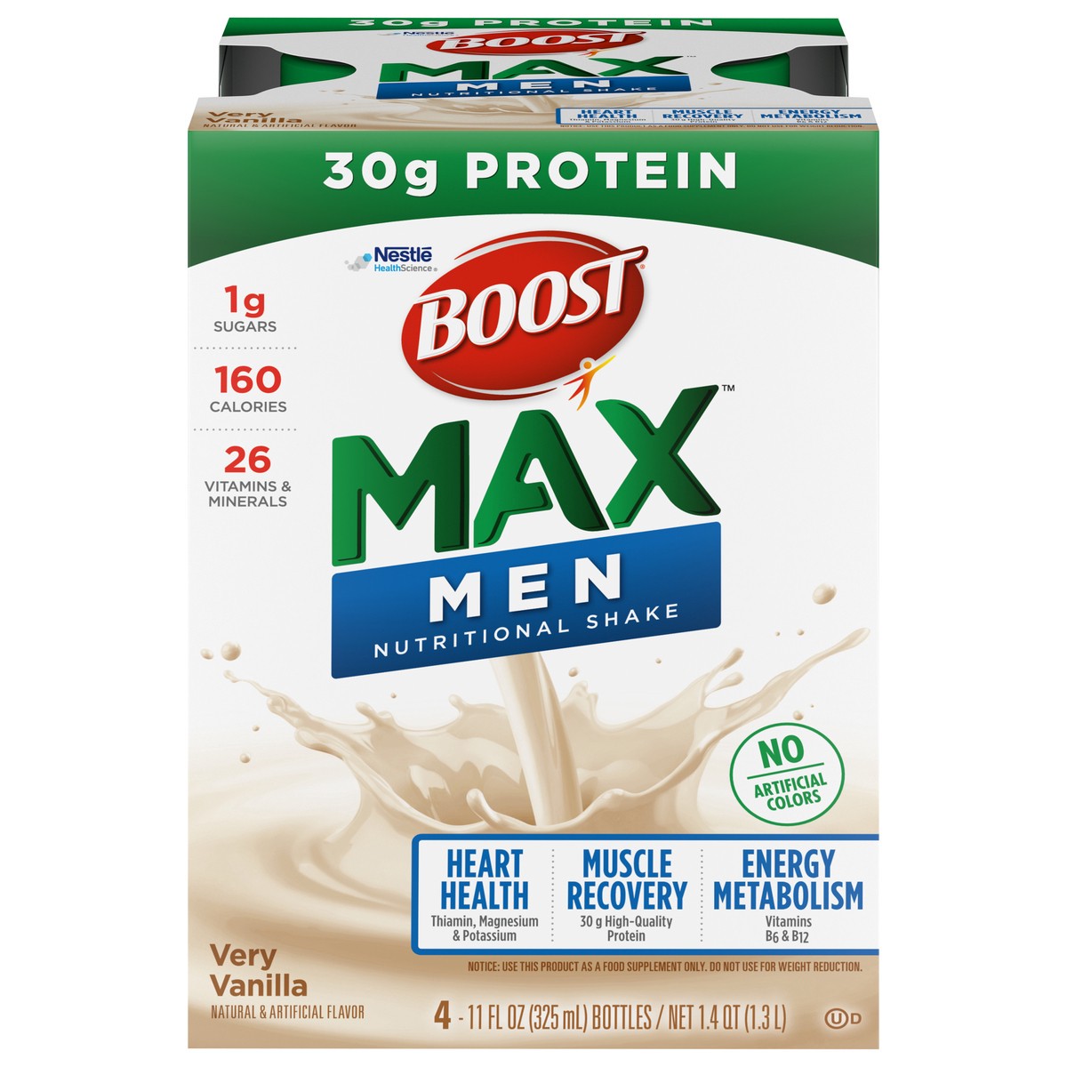 slide 1 of 9, Boost Max Protein Shake Vanilla, 44 fl oz