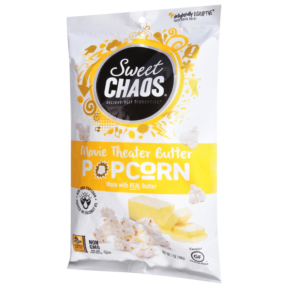slide 5 of 14, Sweet Chaos Movie Theater Butter Popcorn 7 oz, 7 oz