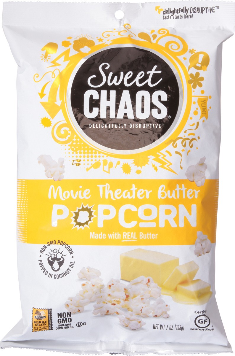slide 13 of 14, Sweet Chaos Movie Theater Butter Popcorn 7 oz, 7 oz