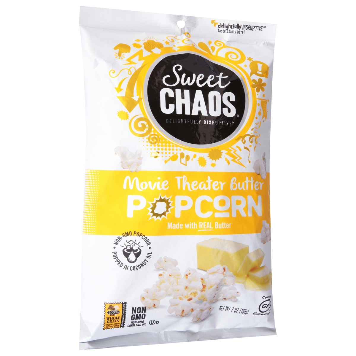 slide 9 of 14, Sweet Chaos Movie Theater Butter Popcorn 7 oz, 7 oz