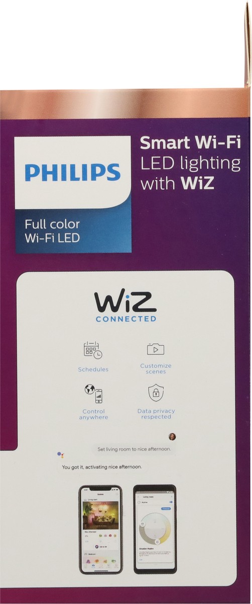 slide 3 of 9, Philips 8.8 Watt Smart LED A19 Bulb 1 Each, 1 ct