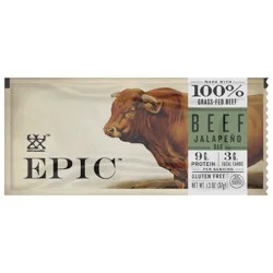 EPIC Beef Jalapeno Gluten Free, Keto Consumer Friendly Protein Bar