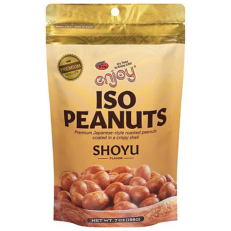 slide 1 of 1, Enjoy Iso Peanuts Shoyu, 7 oz
