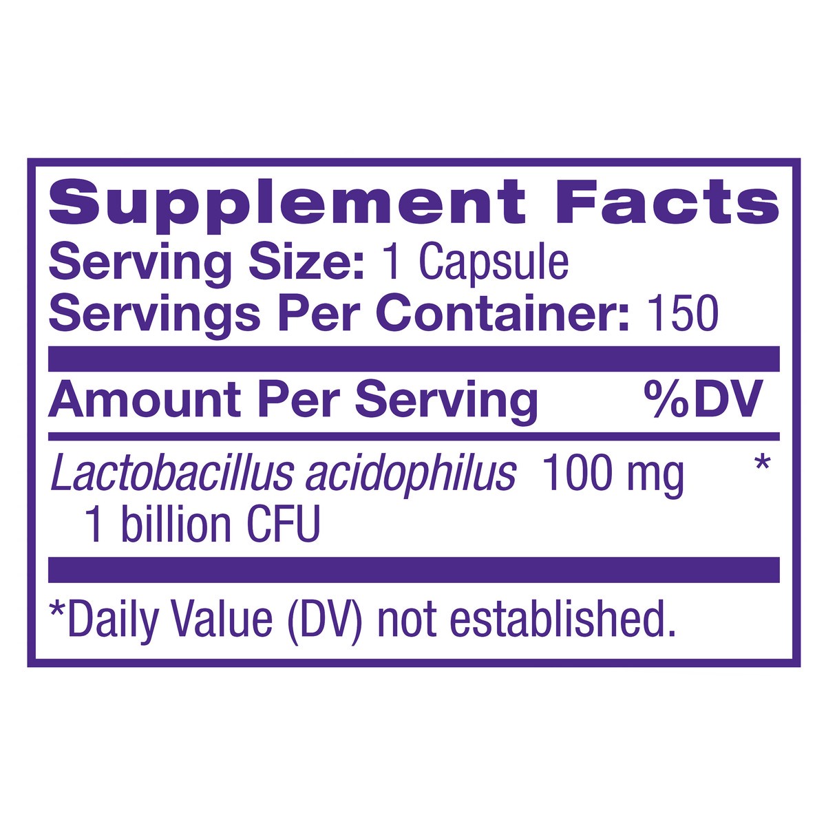 slide 4 of 8, Natrol Acidophilus Probiotic 100mg with 1 Billion Live Cultures per Capsule, Digestive Health, 150ct, 150 ct