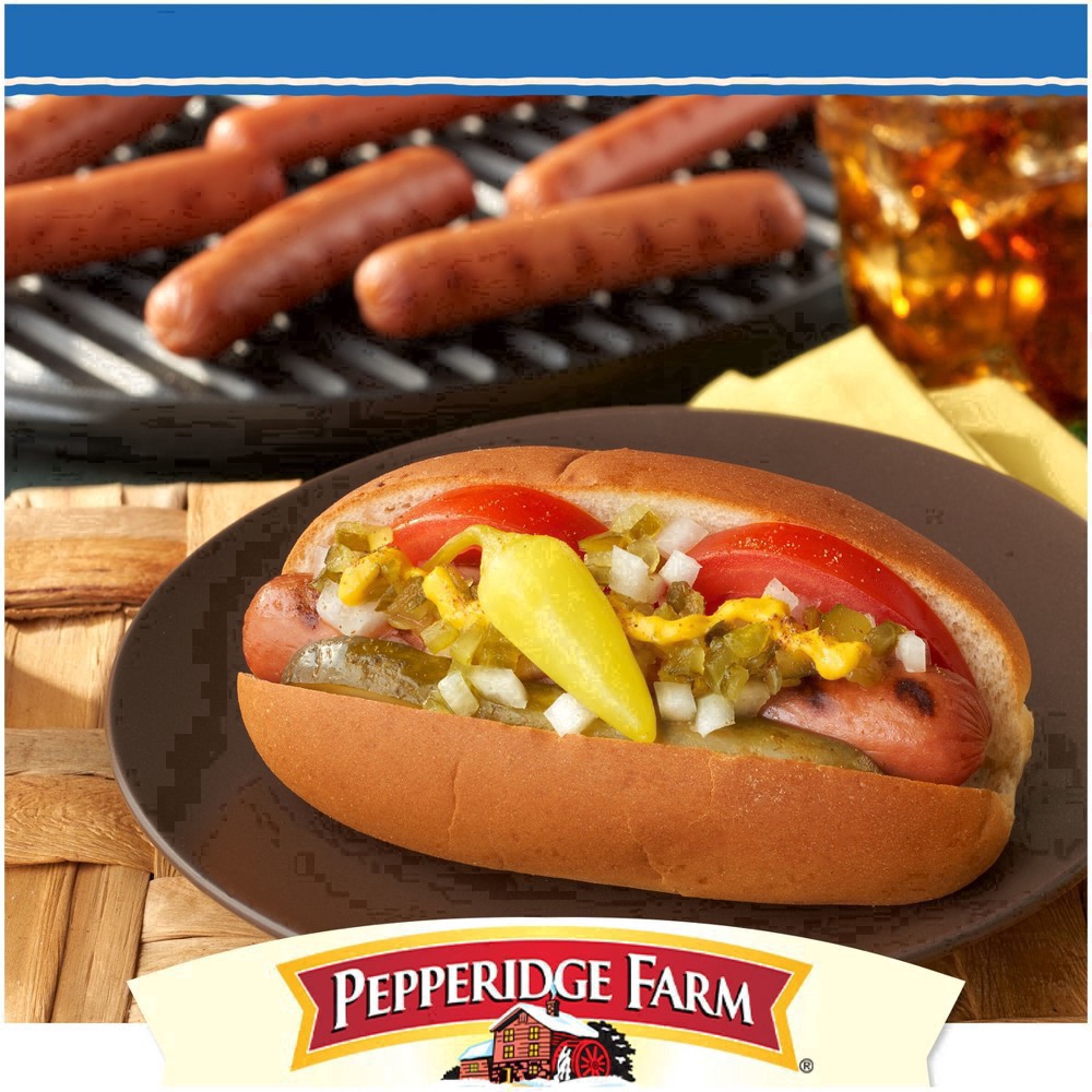 slide 123 of 127, Pepperidge Farm White Hot Dog Buns, Top Sliced, 8-Pack Bag, 14 oz