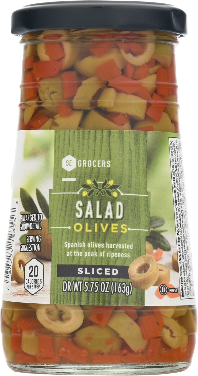 slide 3 of 11, SE Grocers Sliced Salad Olives, 5.7 oz