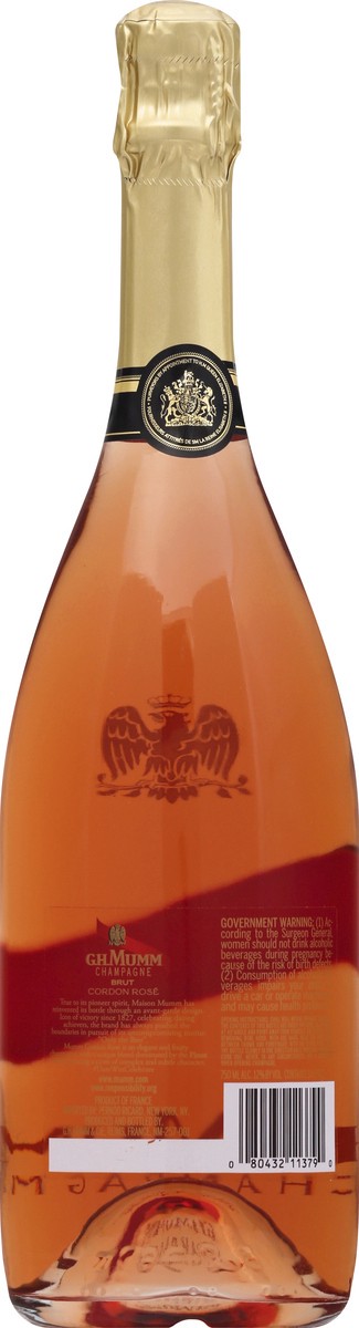 slide 4 of 9, G.H. Mumm Brut Cordon Rose Champagne 750 ml, 750 ml