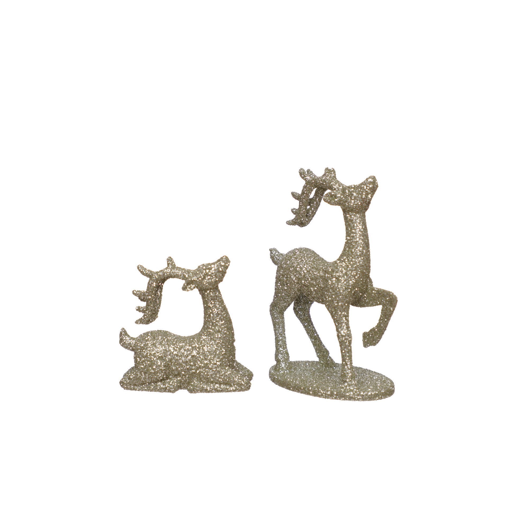 slide 2 of 3, Mini Champagne Deer Decorations By Ashland, 3 in x 7 in