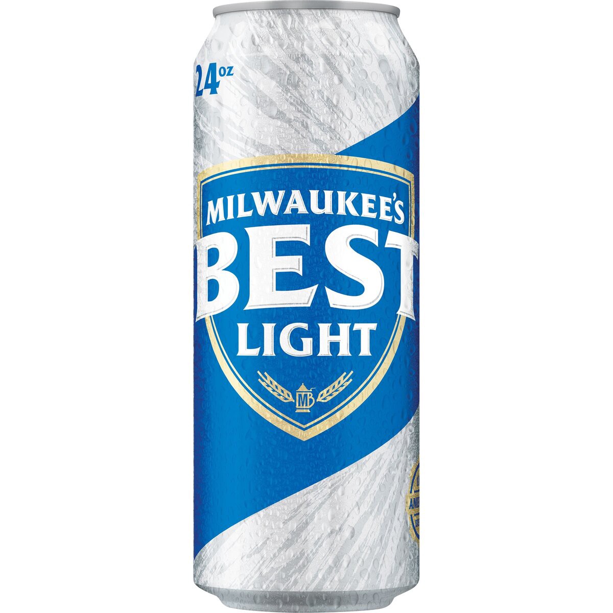 slide 2 of 2, Milwaukee's Best American Lager, 4.1% ABV, 1 Beer, 24-oz. beer cans, 24 fl oz