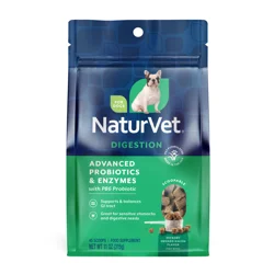 NaturVet Scoopables Advanced Probiotics & Enzymes For Dogs Chews, 11 oz