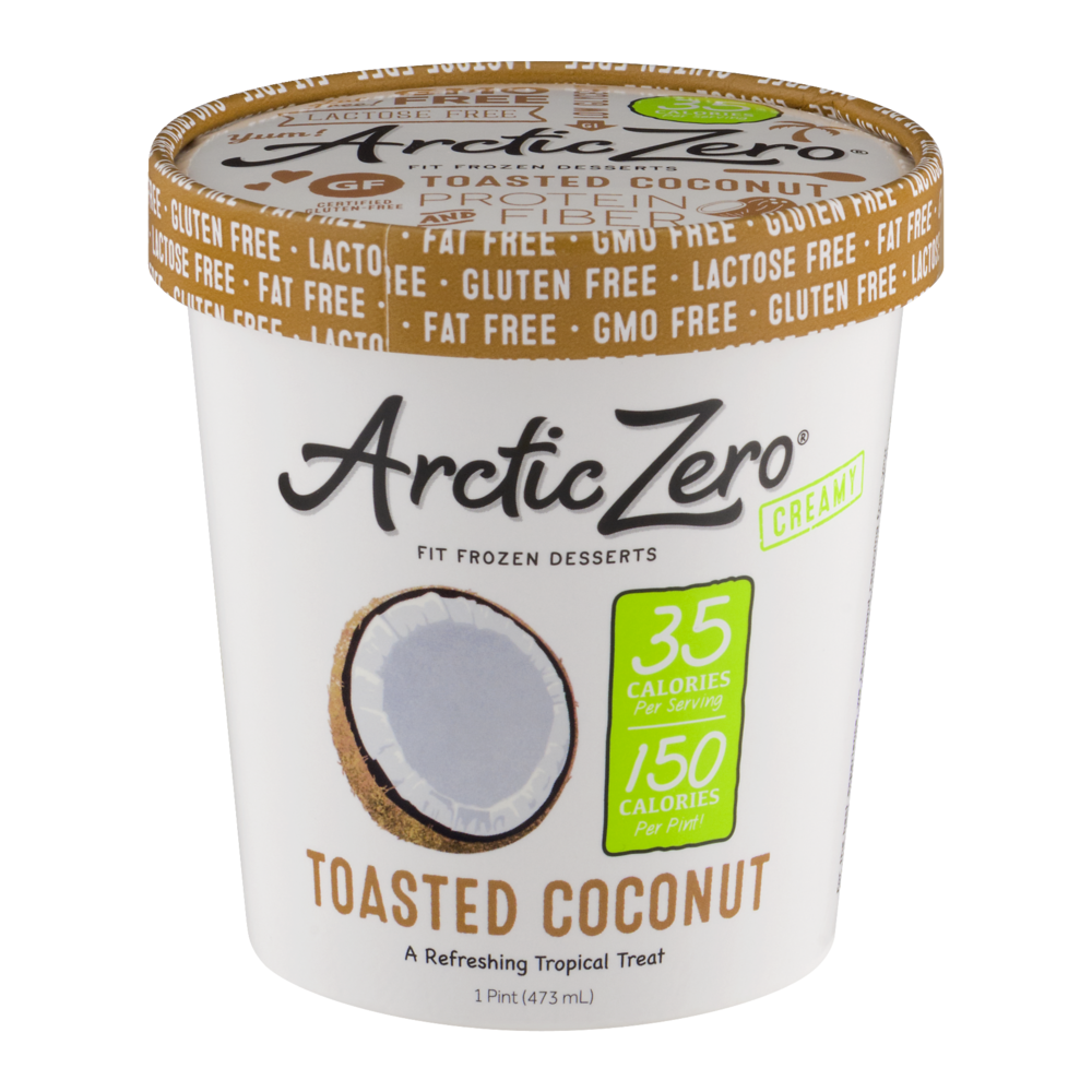 slide 1 of 1, Arctic Zero Frozen Desserts Toasted Coconut, 16 fl oz