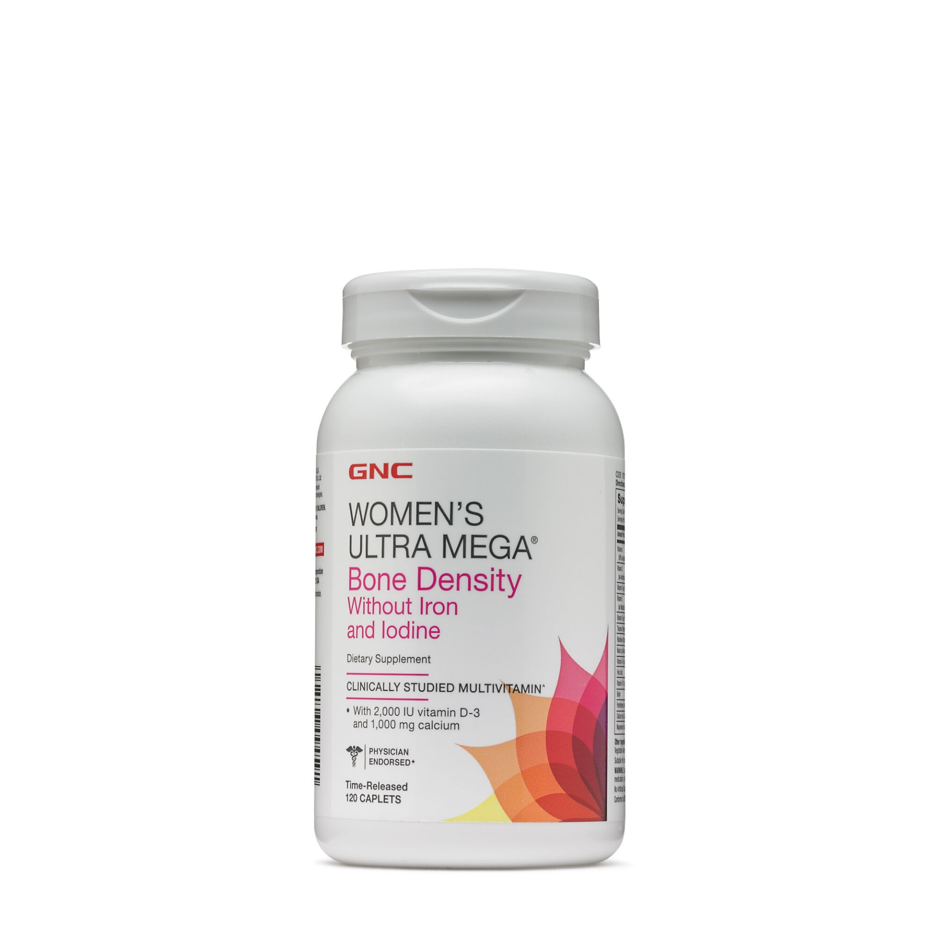 slide 1 of 1, GNC Women's Ultra Mega Bone Density without iron and iodine, 120 ct