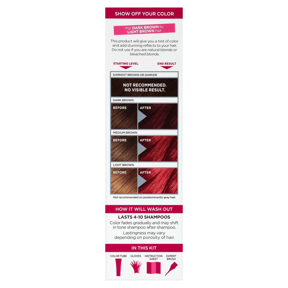 slide 5 of 5, L'Oréal Paris Colorista Semi-Permanent For Brunette Hair Red 30, 4 fl oz
