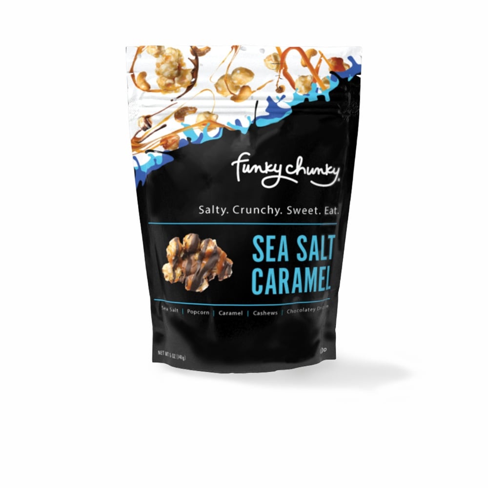 slide 1 of 1, Funky Chunky Popcorn - Sea Salt Caramel, 5 oz