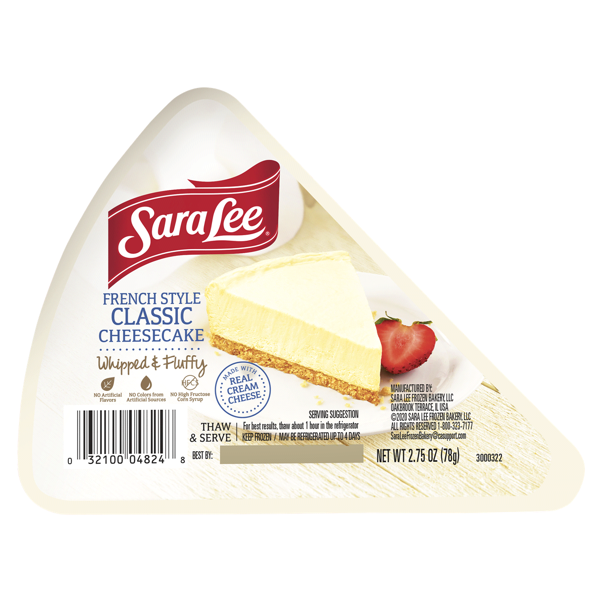 slide 1 of 1, Sara Lee Classic Cheesecake, 2.75 oz