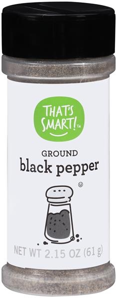 slide 1 of 1, That's Smart! Ground Black Pepper, 2.15 oz