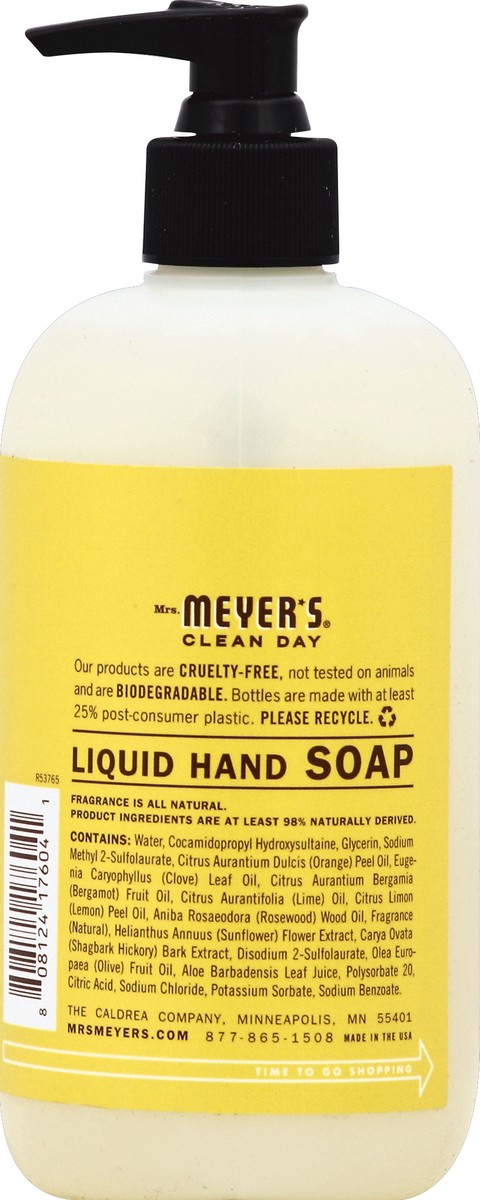 slide 3 of 3, Mrs. Meyer's Clean Day Liquid Hand Soap Sunflower Scent, 12.5 fl oz