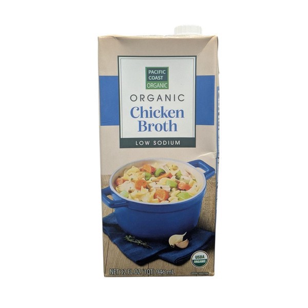 slide 1 of 1, Pacific Coast Selections, Organic Chicken Broth, Low Sodium, 32 oz